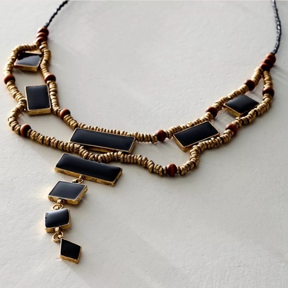 Free People Lately Tiered Necklace NWT - Picture 3 of 5